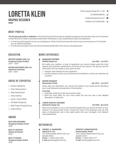 Resume Template 69